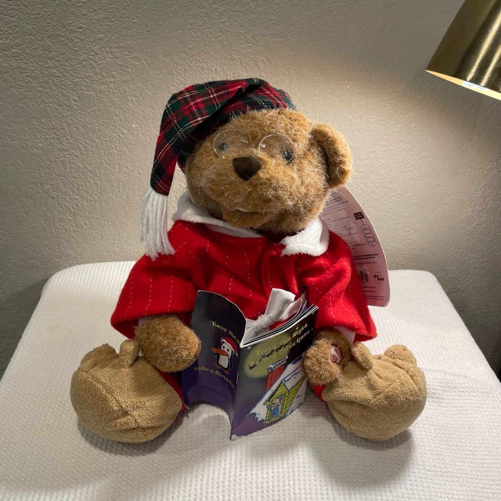 Animated Storytime Bear with Red Outfit - Picture 3 of 11